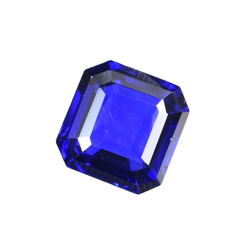 Tanzanite naturelle 14x14 mm carrée pour fabrication bague et collier