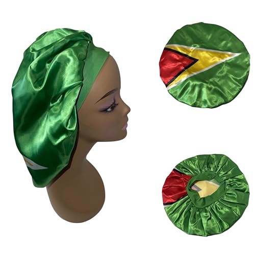 Bonnet drapeau Guyane vert bonnet stretch chaud et confortable - 2