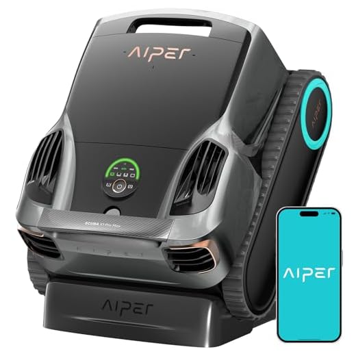 AIPER Scuba X1 Pro Max Poolroboter Boden und Wand, 360° Mapping, Adaptive Routenplanung, Wasserlinie, 32000 LPH Leistung, All-in-One Poolreiniger Akku für alle Eingelassenen Pools bis zu 300 ㎡