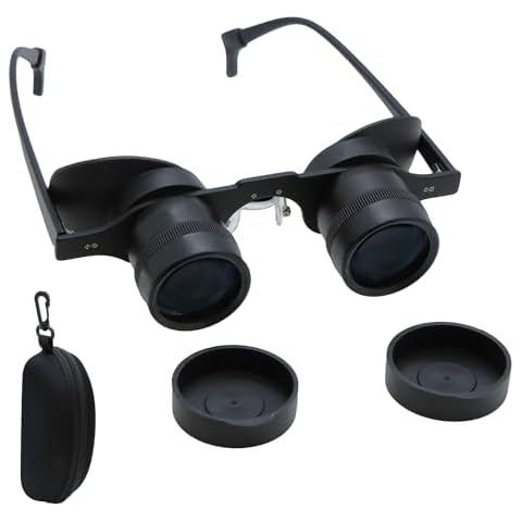 BLACKICE Binocular Glasses Hands Free, Professional Binocular Glasses for Fishing, Bird Watching, TV, Sports, Concerts, Theater, and Sightseeing, Portable Binoculars and Opera Glasses Cover