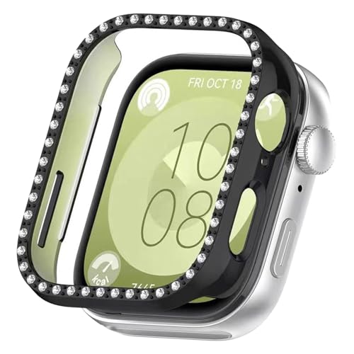 CIOODDW for Huawei Watch Fit3 �J�o�[ �J�o�[ �_�u���_�C�������h �L���L�� ����y�� PC�f�� �ϏՌ� �����ȒP huawei watch fit3 �Ή� ���� ���h�~ �ȒP�Ɏ��t���E�� �S�ʕی� �t�@�[�E�F�C�t�B�b�g3 