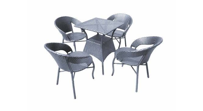 Image of India Beautiful Outdoor Garden Furniture Set for Coffee Table, Balcony Furniture, Office Furniture Patio Seating Set Standard, (4 Chair 1 Table) (Silver)