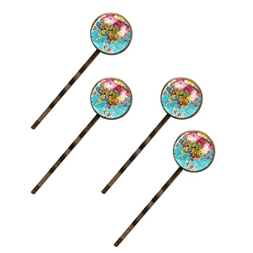 Épingles à cheveux Asie anti-glisse Lot de 4 barrettes pour mèches rebelles