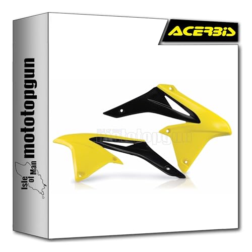 Radiator scoops Acerbis jaune noir pour Suzuki RM-Z 250 2010-2018 Mototopgun