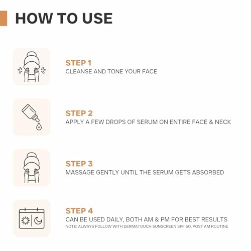 Image of DERMATOUCH Kojic Acid Serum 2%| Best For Hyperpigmentation & Uneven Skin Tone | For Both Men & Women
