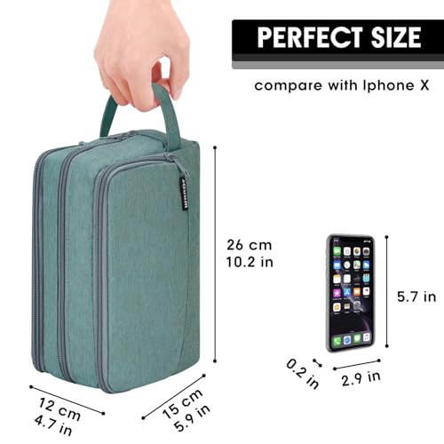 Image of WANDF Travel Toiletry Bag for Men, Small Dopp Kit for Toiletries