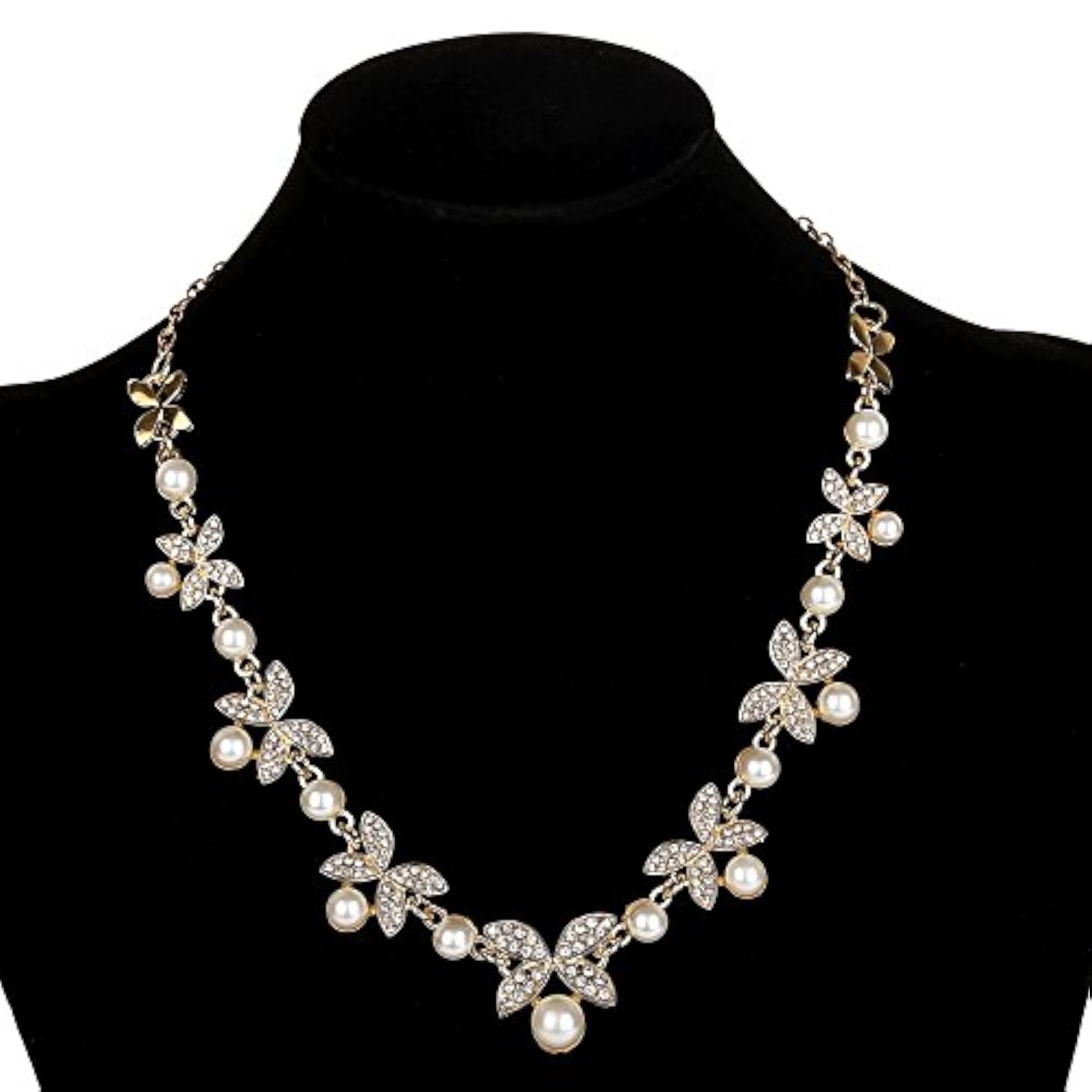 Stylish Traditional Wedding Pearl Necklace Jewellery Set