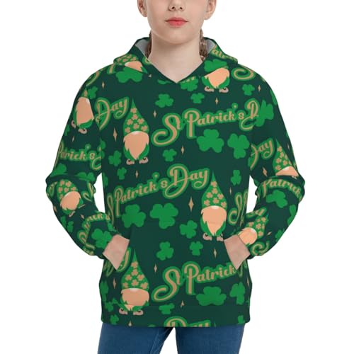 St Patrick's Day9 Kid Hoodies Boys Sweatshirts Girls Pullover with Pocket