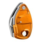 Petzl - GRIGRI +, Belay Device with Assisted Braking, Orange