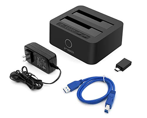 ineo USB 3.1 Gen1 to SATA 2.5" or 3.5 inch SSD/HDD Docking Station (Clone Docking)