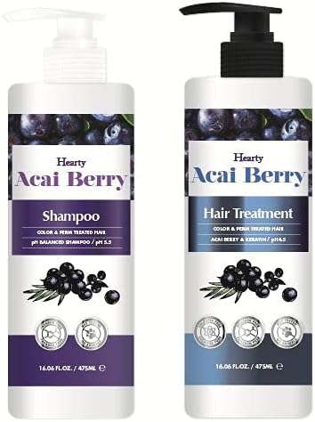Hearty Acai Berry Shampoo & Treatment Set 16.06fl.oz/ 475ml