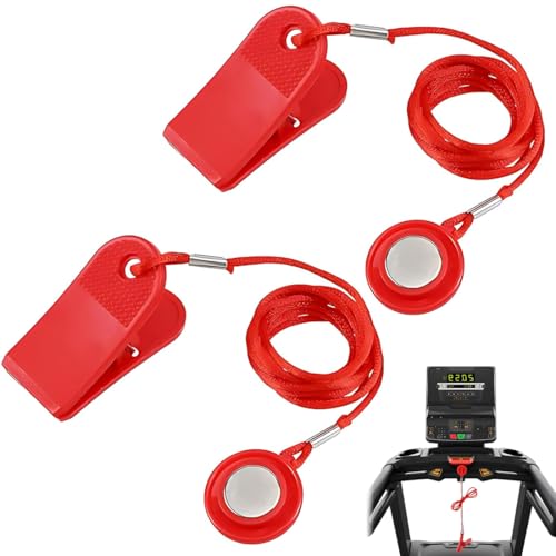 JUGUTA 2 Llaves De Seguridad Magnéticas Para Cinta De Correr, Imán Redondo Para Máquina De Correr, Accesorios Universales Para Cinta De Correr, Repuesto Para La Mayoría De Máquinas De Correr