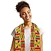 Hicarer African Kente Print Stole Sash African Scarf Kente Stole Sash Unisex Cloth Scarves for Black History Month
