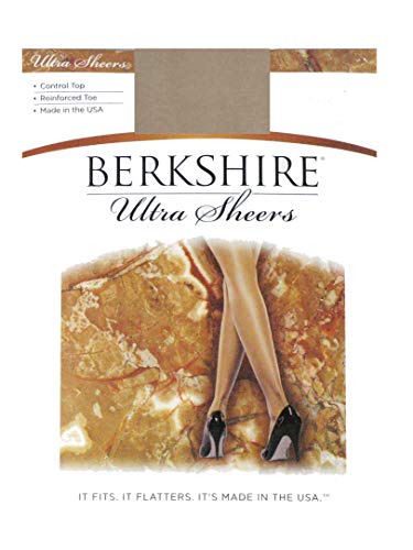 Image of Berkshire 4419 Women's Ultra Sheer Control Top Pantyhose - 15 Denier Tights with Reinforced Toe - Lightweight, Perfect Fit