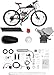 Kit de Motor de Bicicleta NIGORIY, 100cc 2 Tiempos, Motor Bicicleta 44/36 Dientes, 2L Capacidad, Carburado (44 Dientes)