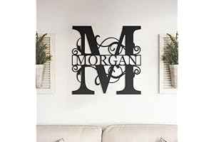 Personalized Metal Monogram Sign: Adorn Your Home with Timeless Elegance