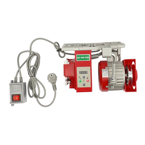 Moteur électrique de machine à coudre 220 V 550 W Servo Moteur économe en énergie 200-6000 tr/min Moteur servo sans balais pour machines à coudre et appareils mécaniques (rouge)