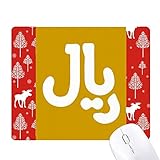 Lieferumfang: 1 x Mauspad. Mauspad mit iranischem Rial IRR Weihnachtsbaum Wald Hirsch Elch