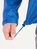 Marmot Meżczyzni PreCip Eco Jacket S22, Wodoodporna kurtka przeciwdeszczowa, oddychający płaszcz przeciwdeszczowy z kapturem, lekka wiatrówka hardshell na wędrówki, Dark Azure, S