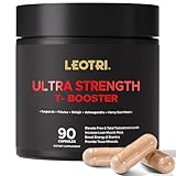 Leotri Ultra Strength T-Booster for Men: 23,900mg Herbal Blend with Tongkat Ali, Ashwagandha, Shilajit & More – Supports Muscle Strength, Energy & Stamina – 90 Capsules