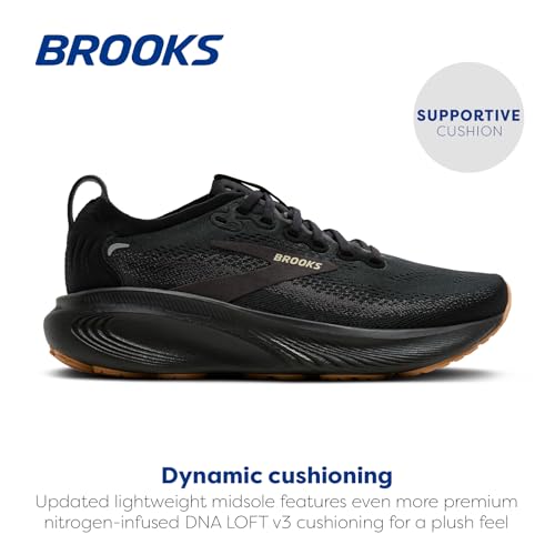 Brooks Brooks Women’s Adrenaline GTS 25 Supportive Running & Walking Shoe - Black/Biscuit - 12 Medium