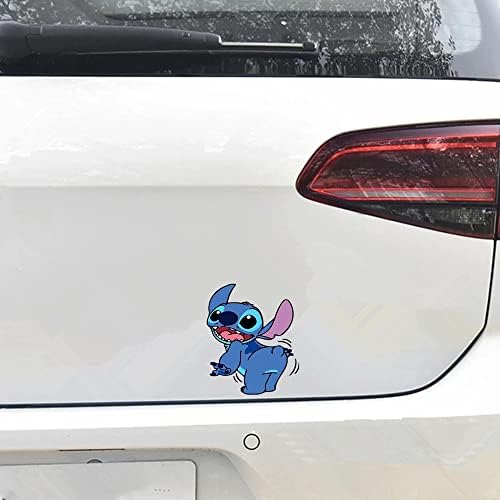 Stitch Funny Car Decals Stickers for Women Men Van Trucks Motorcycle Laptop Decals Vinyl Waterproof Sticker Window Trunk Bumper Decal