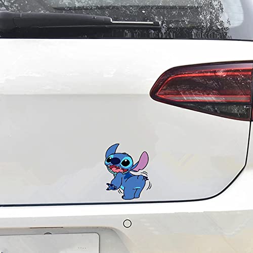 Stitch Funny Car Decals Stickers For Women Men Van Trucks Motorcycle Laptop Decals Vinyl Waterproof Sticker Window Trunk Bumper Decal #TOP1