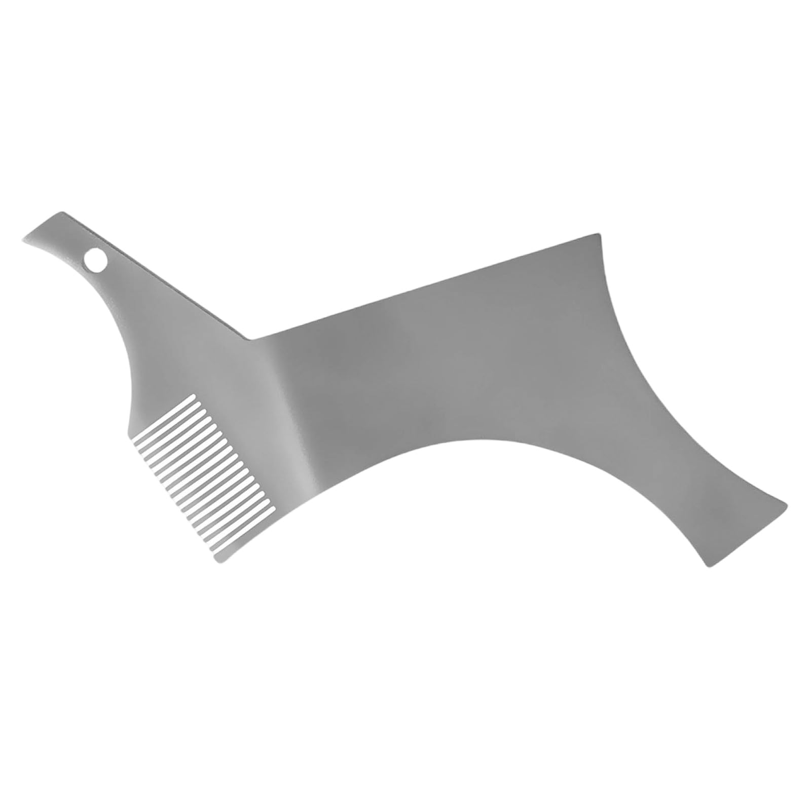 HYBEW Stainless Steel Beard Shaping Template Shower Beard Shaving Shaping Comb Care Brush Beard Comb
