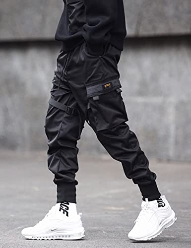 Fantasygears Men's Jogger Pants Goth Y2K Techwear Cargo Pants Baggy Hip Hop Harem Tactical Track Pants Streetwear Parachute Pants #TOP3