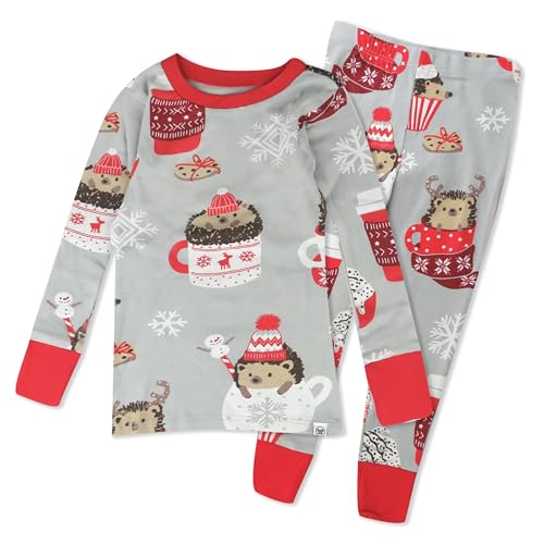 Image of HonestBaby 2-Piece Pajamas Sleepwear PJs 100% Organic Cotton for Infant Baby and Toddler Boys' & Girls', Unisex
