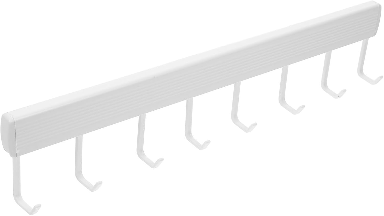 No-Drill Wall Hook Rack Organizer for Kitchen Utensils, 8-Hook