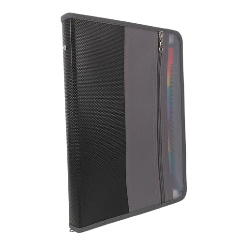 GARIOUANS 対応ジッパー付き縦型ファイルフォルダー 多プラスチック製風琴包 書類保護 軽量携帯可能 オフィス 学校用書類整理ポーチ