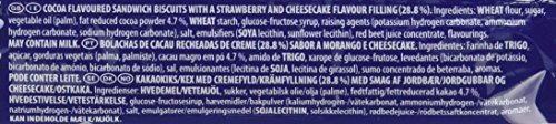Image of Oreo Strawberry Cheesecake Flavour Biscuits, 154 g, Sky Blue & White (108247726)