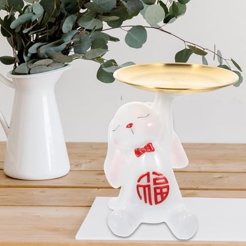 Coupelle à bijoux lapin en céramique rouge pour éviter de perdre vos bagues - 7