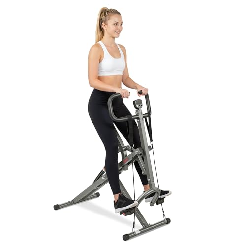 Sunny Health & Fitness Row-N-Ride PRO, attrezzo fitness combinato per