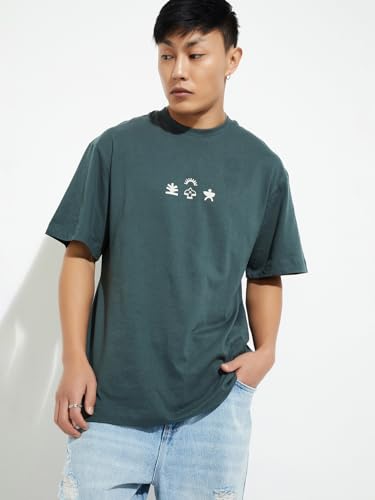 Image of Max Men Cotton Regular Fit URB N Back Printed T-Shirt
