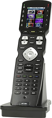 Universal Remote MX-990 Complete Control IR/RF Remote with Color LCD Screen, Black (MX990)