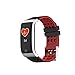 Produktbild E08 0,96 Zoll Smart Watch Wasserdichte Herzfrequenz Blutdruck Schrittzähler Farbanzeige Fitness Tracker Smart Band (schwarz und rot)