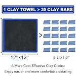 Clay Towel 2 Pack Auto Detailing - Fine Grade Microfiber Car Chamois Towel - DIY Detail Clay Bar Alternative - Image 2