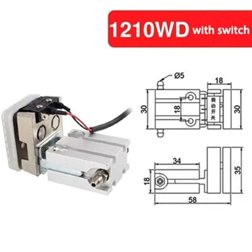 Pinza neumática 1205PT con cilindro de sujeción y microinterruptor 3