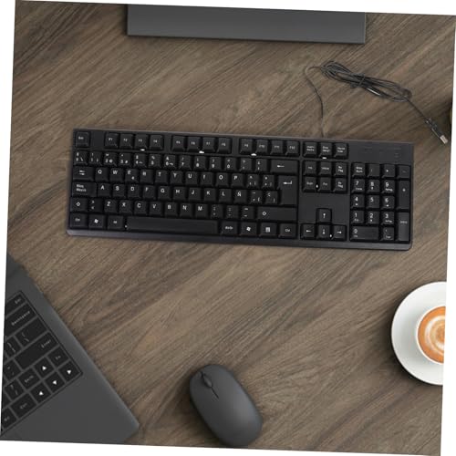 Clavier ordinateur de bureau filaire compact iplusmile noir - 4