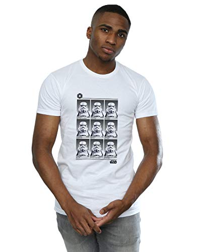 Star Wars Men's Stormtrooper Yearbook T-Shirt White XX-Large
