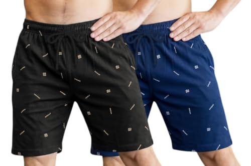Image of FEEL TRACK Men Cotton Printed Shorts