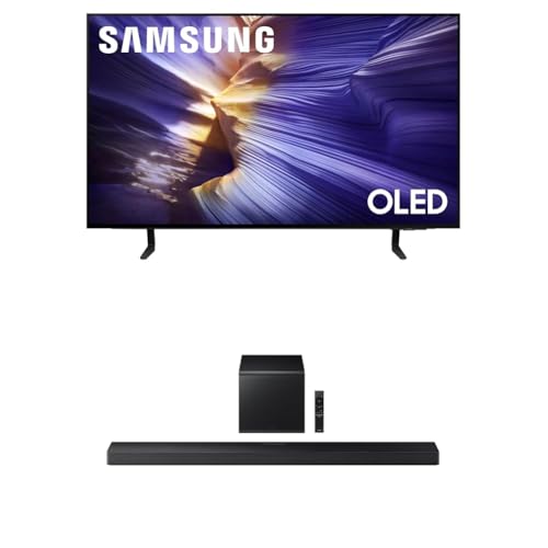 Image of Samsung 42-Inch Class OLED S90F 4K Smart TV (2025 Model) NQ4 AI Gen3 Processor, 4K AI Upscaling Pro + Samsung Q-Series Soundbar HW-QS700F 3.1.2 ch Subwoofer (2025 Model)