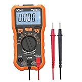 Medición de valor efectivo de CA verdadera de VoltMeter, medición de voltaje de DC de la batería de 9V, la linterna de iluminación también puede funcionar por la noche