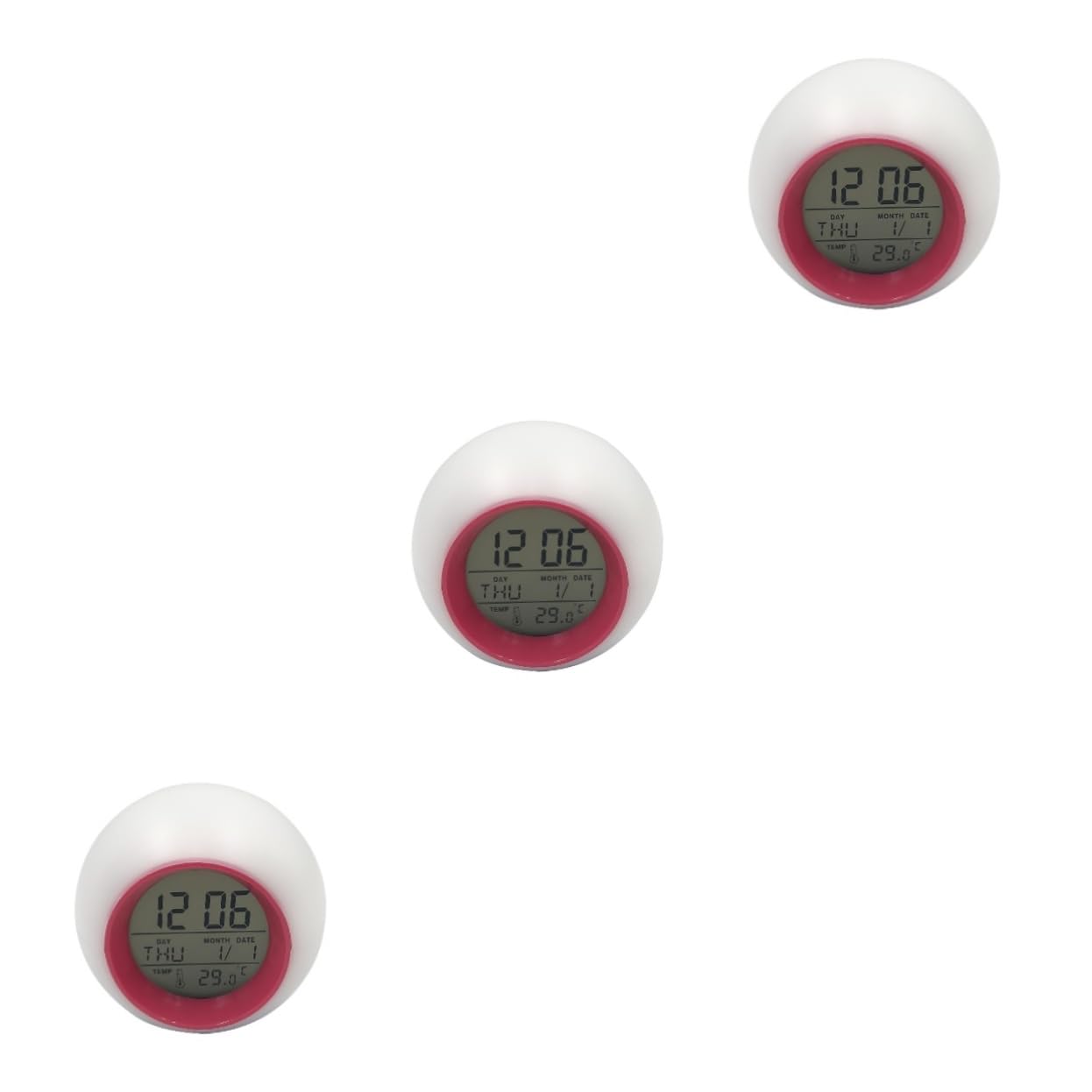 Ciieeo 3st Nachttischuhr Led-anzeige Uhr Uhren Stille Uhr Multifunktionsuhr Wecker Für Kinder Alarm Luke Leise Klein Nachtlichtuhr Reisewecker Bettschüttelwecker Kinderwecker Kinderuhr