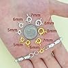 OHINGLT 925 Sterling Silver Spring Ring Clasp with Closed Jump Rings,Round Trigger Lobster Clasp for Bracelet Necklace Connectors DIY Jewelry Making Supplies Made in Italy #3