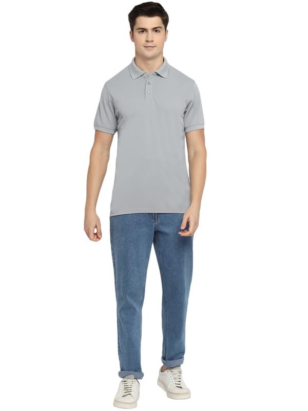Image of Southern Alps Polo Collar T-Shirt with Moisture Wicking for Men