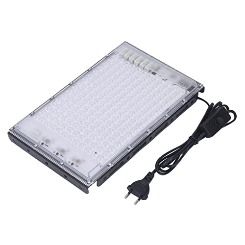 Lampe de Bronzage 192 LED 460nm Lampe Bleue Complète Lampe de Bronzage Portable Pleine Bleue Lampe de Bronzage Bleue Complète 100W, 85 à 265V pour le Visage et le Corps (Prise UE)