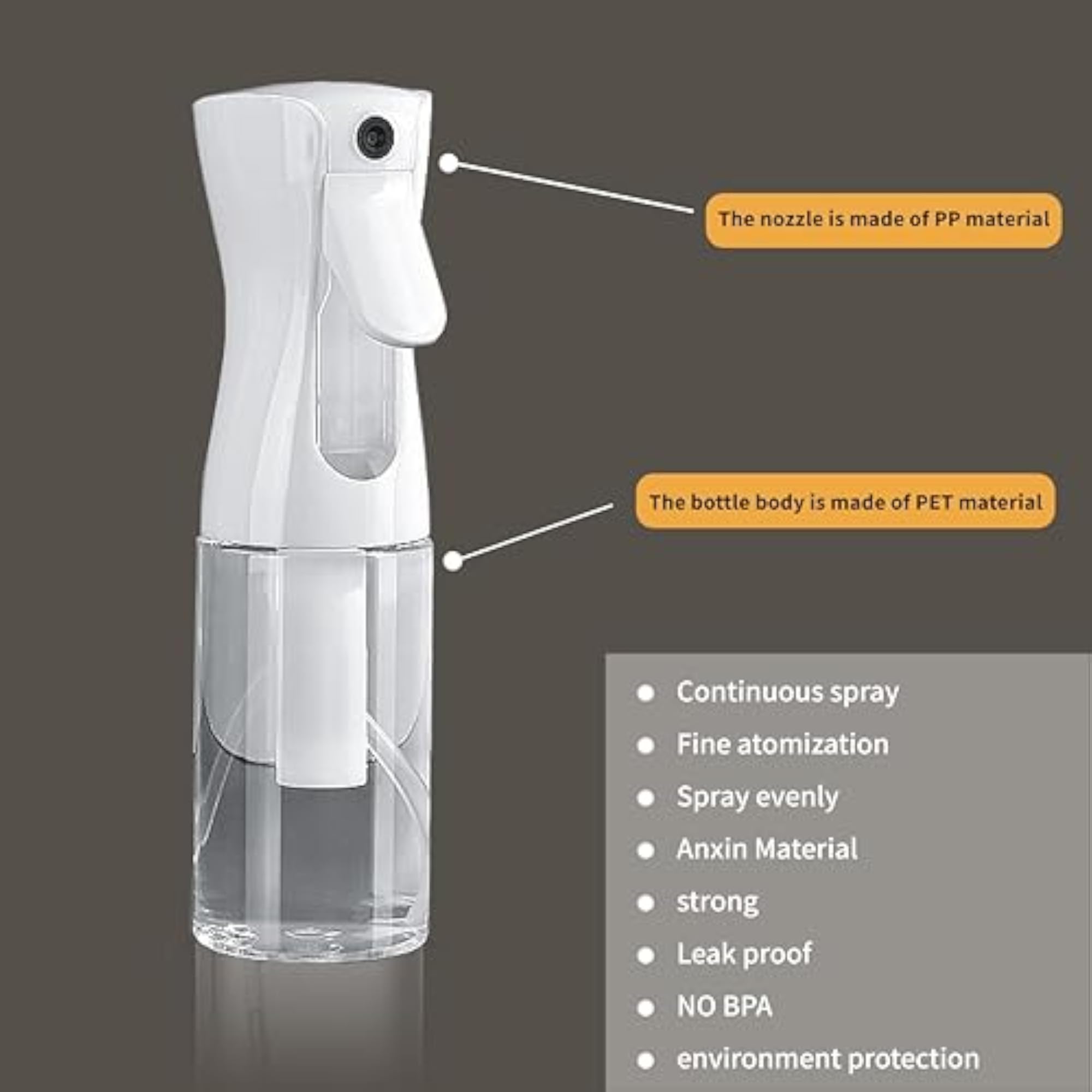 Continuous Spray Bottle, 2 pcs Travel Spray Bottle